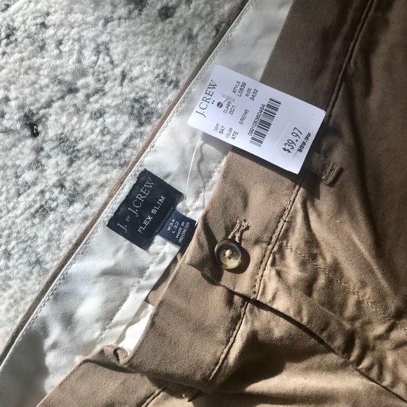 J. Crew SLIM FLEX khakis. NWT, Light Weight! - Picture 3 of 12